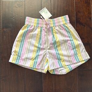 Ganni Multicolor Striped Women Shorts